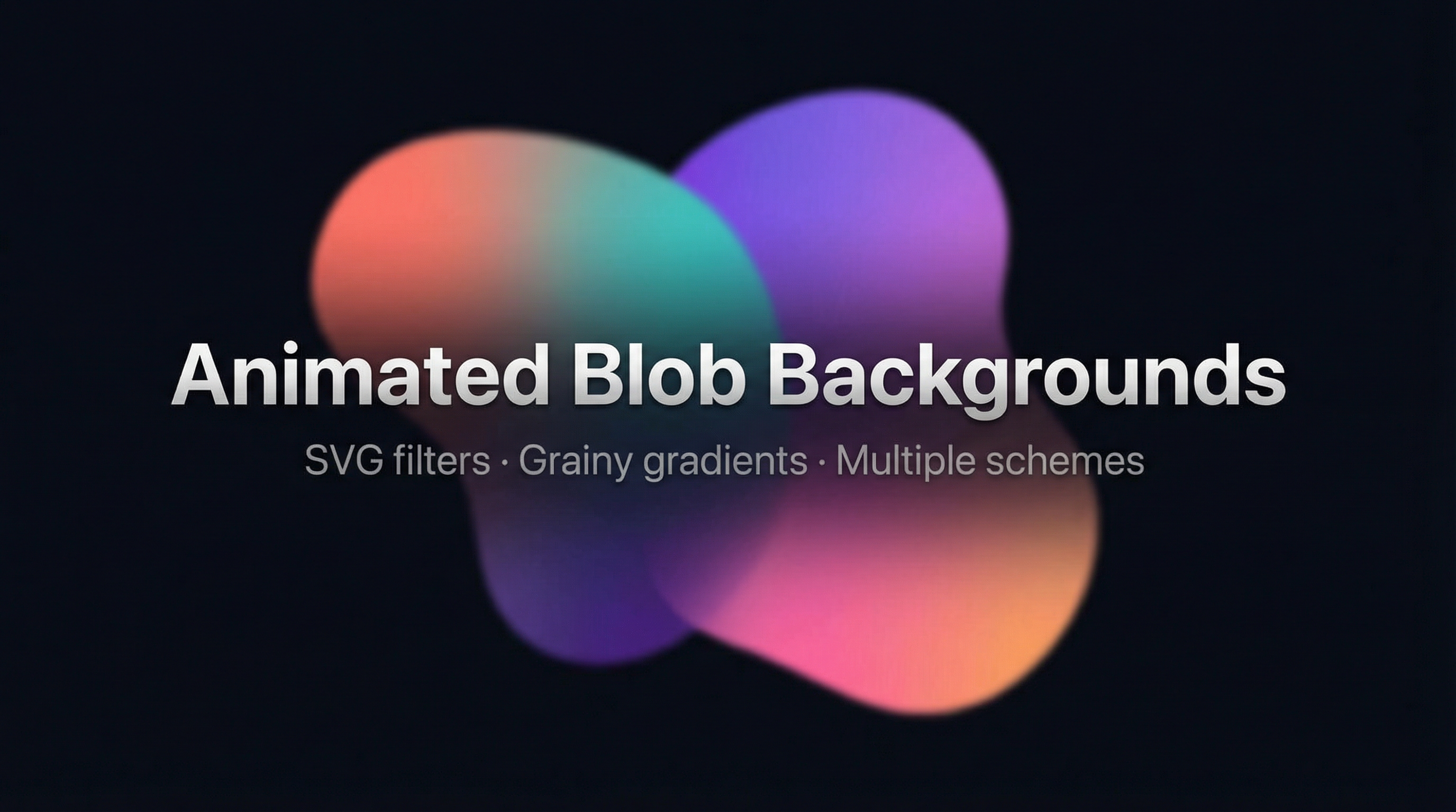 Animated Blob Backgrounds