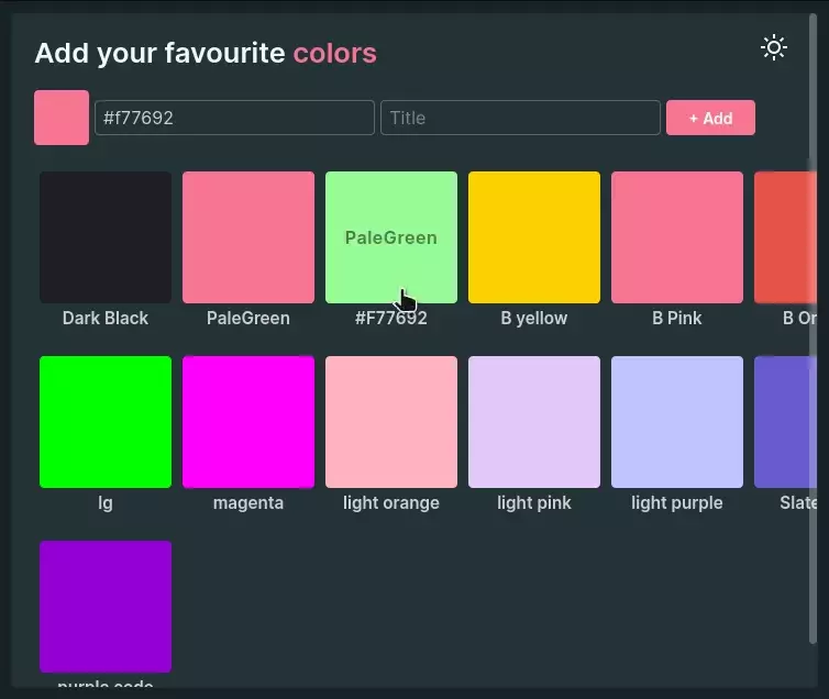 Retrieving Input Type Color Values using Javascript OnChange Event